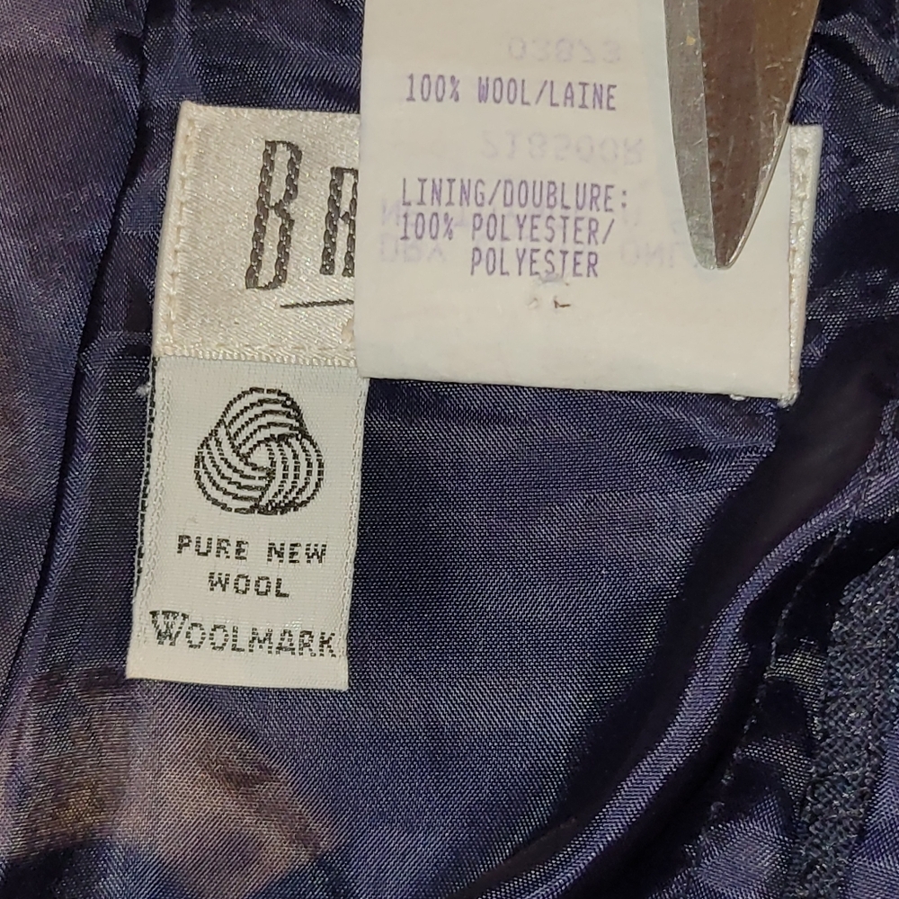 Vintage Wool Maxi Skirt With Button Slit Size 18 Fits 16 - Picture 4 of 9